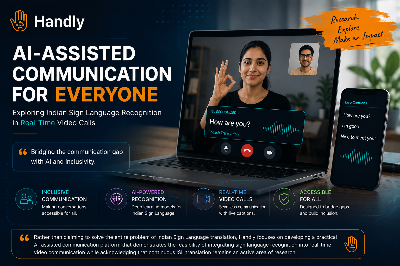 Building Handly: Researching AI-Assisted Indian Sign Language Recognition for Real-Time Communication