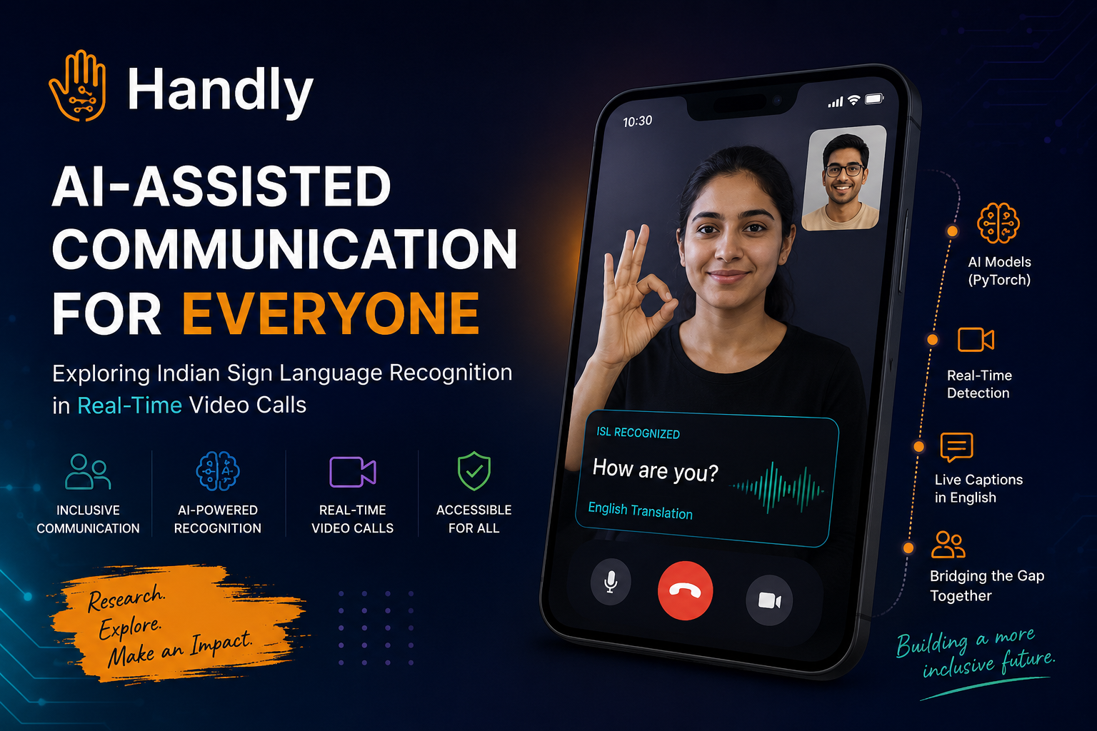 Building Handly: Researching AI-Assisted Indian Sign Language Recognition for Real-Time Communication